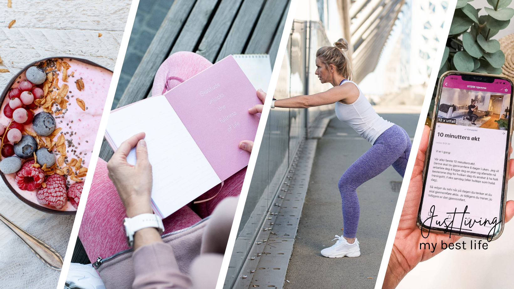 Sunn livsstil, mat, trening og app